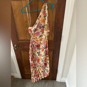 Floral One-Shoulder Dress